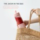 VITAMER 350ml Portable Electric Fruit Juicer USB Rechargeable Smoothie Blender Machine Kitchen Fruit Mixer Cup Juicing Cup - Pink Gadgets - Toys - Hobby