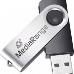Flash Drive MediaRange MR907 4GB USB 2.0 - Black/Silver Flash Drive MediaRange MR907 4GB USB 2.0 - Black/Silver