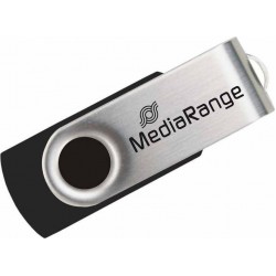 Flash Drive MediaRange MR907 4GB USB 2.0 - Black/Silver Flash Drive MediaRange MR907 4GB USB 2.0 - Black/Silver