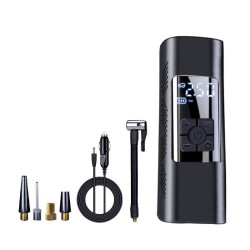 For Car Bicycles Motorcycle Balls Portable Electric 140PSI Tire Inflator Air Pump - Black / 2721 / Plug For Car Bicycles Motorcycle Balls Portable Electric 140PSI Tire Inflator Air Pump - Black / 2721 / Plug