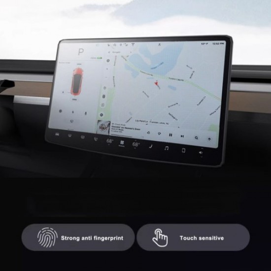 For Tesla Model 3 / Y HD Clear Car Display Navigation Screen Protector Tempered Glass Film Gadgets - Toys - Hobby