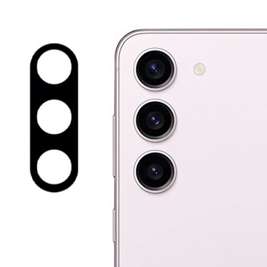 For Samsung Galaxy S24 Tempered Glass Lens Protector Silk Printing Camera Lens Film with Bottom Plate Samsung Screen Protectors