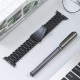 For Apple Watch Ultra 2 49mm / Series 9 45mm / SE (2023) 44mm / Ultra 49mm / 8 7 45mm / 6 5 4 SE (2022) SE 44mm / 3 2 1 42mm Titanium Steel Watch Band 5 Beads Replace Strap - Black Gadgets - Toys - Hobby