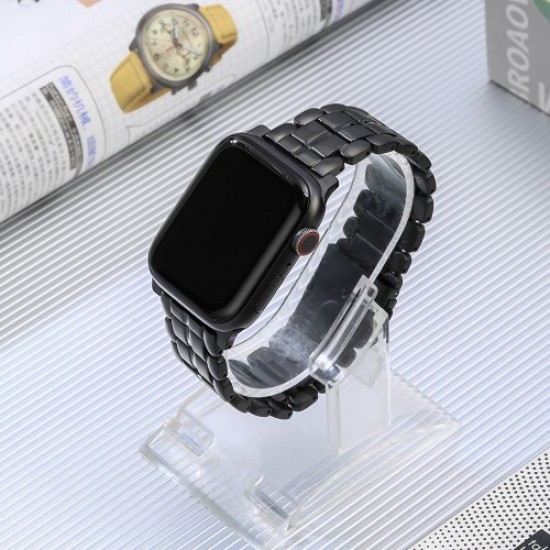 For Apple Watch Ultra 2 49mm / Series 9 45mm / SE (2023) 44mm / Ultra 49mm / 8 7 45mm / 6 5 4 SE (2022) SE 44mm / 3 2 1 42mm Titanium Steel Watch Band 5 Beads Replace Strap - Black Gadgets - Toys - Hobby