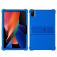 For TCL Tab 11 Silicone Tablet Case PC Kickstand Thickened Corner Protective Tablet Cover - Dark Blue TCL Mobile Cases