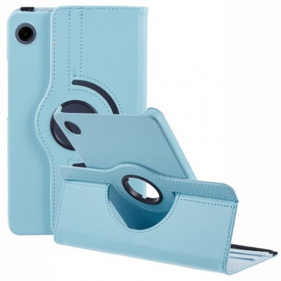 For Samsung Galaxy Tab A9 Case PU Leather Rotating Stand Tablet Cover - Baby Blue Samsung Cases Mobile Tablet