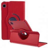 Περιστρεφόμενη Θήκη Βιβλίο με Βάση Στήριξης για Samsung Galaxy Tab A9 - Κόκκινο