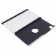 For Samsung Galaxy Tab A9 Case PU Leather Rotating Stand Tablet Cover - White Samsung Cases Mobile Tablet