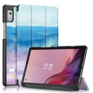 Θήκη Βιβλίο Tri-Fold με Βάση Στήριξης για Lenovo Tab M9 TB-310FU - Ελάφια σε Φανταστικό Τοπίο