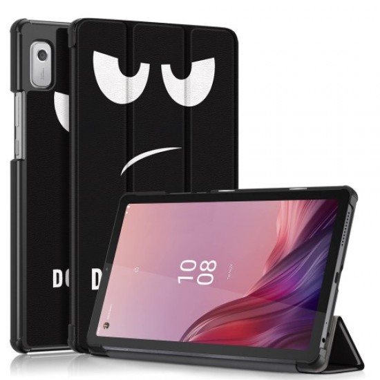 Tablet Leather Case for Lenovo Tab M9 TB-310FU . Tri-fold Stand Pattern Printing Tablet Cover with Auto Wake / Sleep - Don't Touch Me Lenovo Cases Mobile Tablet