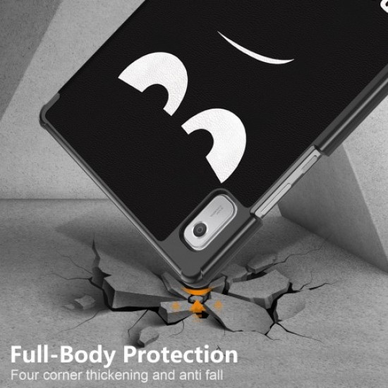 Tablet Leather Case for Lenovo Tab M9 TB-310FU . Tri-fold Stand Pattern Printing Tablet Cover with Auto Wake / Sleep - Don't Touch Me Lenovo Cases Mobile Tablet