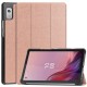 For Lenovo Tab M9 Anti-scratch PU Leather Tablet Case Tri-fold Stand Protective Cover - Rose Gold Lenovo Cases Mobile Tablet