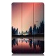 For Lenovo Tab P11 Gen 2 Pattern Printing PU Leather Protective Cover Trifold Stand Smart Tablet Case with Auto Wake / Sleep - Nightfall Lenovo Cases Mobile Tablet