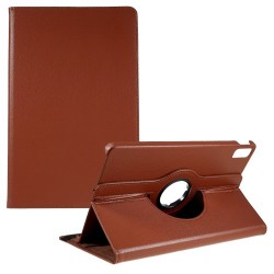 For Lenovo Tab P11 Gen 2 Rotary Tablet Case Stand PU Leather Drop-proof Tablet Cover with Elastic Band - Brown For Lenovo Tab P11 Gen 2 Rotary Tablet Case Stand PU Leather Drop-proof Tablet Cover with Elastic Band - Brown