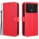 For Xiaomi Redmi K70E 5G / Poco X6 Pro 5G Wallet Case 3 Card Slots TPU Interior Protective Cover - Red XIAOMI Cases Mobile