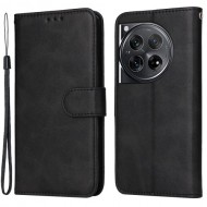 Θήκη Πορτοφόλι με Βάση Στήριξης (Όψη Δέρματος) για OnePlus 12 5G - Μαύρο