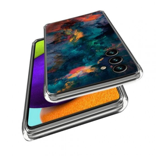 Θήκη Σιλικόνης TPU για Samsung Galaxy A55 5G - Πολύχρωμα Σύννεφα Samsung Θήκες Κινητών