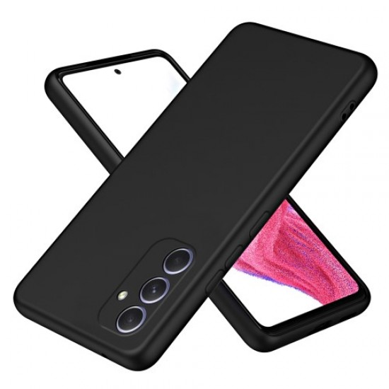 For Samsung Galaxy A55 5G Phone Case Rubberized TPU Cover 2.2mm Thickness - Black Samsung Cases Mobile