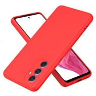 For Samsung Galaxy A55 5G Phone Case Rubberized TPU Cover 2.2mm Thickness - Red