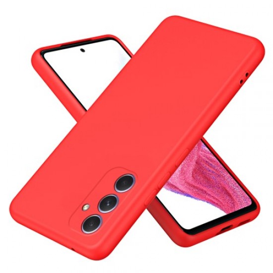 For Samsung Galaxy A55 5G Phone Case Rubberized TPU Cover 2.2mm Thickness - Red Samsung Cases Mobile