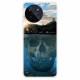 For Realme 11 4G (159.9x73.3x7.95mm) Back Cover Pattern Printing TPU Mobile Phone Protective Case - Skull Mountain Oppo Realme Cases Mobile