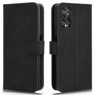 For TCL 40 Nxtpaper 4G Leather Case Skin-touch PU Leather Phone Cover Wallet Stand - Black