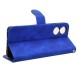 For TCL 40 Nxtpaper 4G Leather Case Skin-touch PU Leather Phone Cover Wallet Stand - Blue TCL Mobile Cases