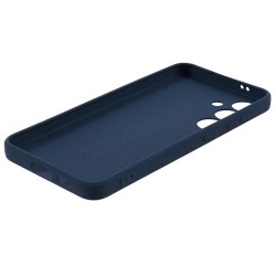 For Samsung Galaxy S24 Phone Case TPU Double-Sided Matte Cover - Navy Blue For Samsung Galaxy S24 Phone Case TPU Double-Sided Matte Cover - Navy Blue