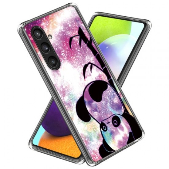 For Samsung Galaxy S24 Phone Case Thin Flexible TPU Back Cover IMD Pattern - Panda Samsung Cases Mobile