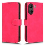 For Xiaomi Redmi 13C 4G / Poco C65 4G Case Skin-touch Wallet Leather Cover - Rose