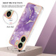YB IMD Series-2 For Xiaomi Redmi 13C 4G / Poco C65 4G TPU Case Marble Electroplating Frame - Purple 002 XIAOMI Cases Mobile