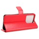 For Xiaomi Redmi Note 13 5G Case Crazy Horse Texture Phone Wallet Cover - Red XIAOMI Cases Mobile
