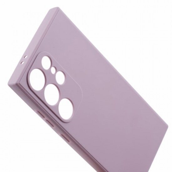 For Samsung Galaxy S24 Ultra TPU Case Straight Edge Protective Phone Cover - Purple Samsung Cases Mobile