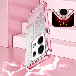 Θήκη Σιλικόνης TPU με Γκλίτερ για Xiaomi Redmi Note 13 Pro 5G / Poco M6 Pro - Ροζ