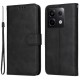 For Xiaomi Redmi Note 13 Pro 5G / Poco M6 Pro Case with Strap Leather Phone Cover Wallet Stand - Black XIAOMI Cases Mobile