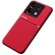 For Xiaomi Redmi Note 13 Pro 5G Back Case Phone Cover with Magnetic Holder Metal Sheet - Red XIAOMI Cases Mobile