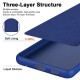 For Motorola Moto G54 5G Case 2.2mm Rubberized TPU Protective Phone Cover - Blue Motorola Cases Mobile