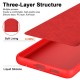 For Motorola Moto G54 5G Case 2.2mm Rubberized TPU Protective Phone Cover - Red Motorola Cases Mobile