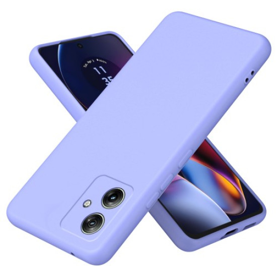 For Motorola Moto G54 5G Case 2.2mm Rubberized TPU Protective Phone Cover - Purple Motorola Cases Mobile