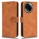 For Realme 11x 5G / 11 5G (Global) Skin-touch Phone Case PU Leather Full Protection Wallet Stand Cover - Brown Oppo Realme Cases Mobile