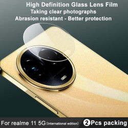 IMAK 2Pcs / Set For Realme 11 5G (Global) Tempered Glass Camera Lens Protectors Arc Edge HD Clear Lens Films IMAK 2Pcs / Set For Realme 11 5G (Global) Tempered Glass Camera Lens Protectors Arc Edge HD Clear Lens Films