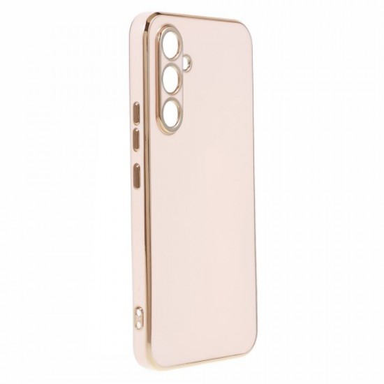 For Samsung Galaxy A25 5G (Global) (161.0 x 76.5 x 8.3mm) Glossy TPU Phone Case 6D Electroplated Shockproof Flexible Cover - Pink Samsung Cases Mobile