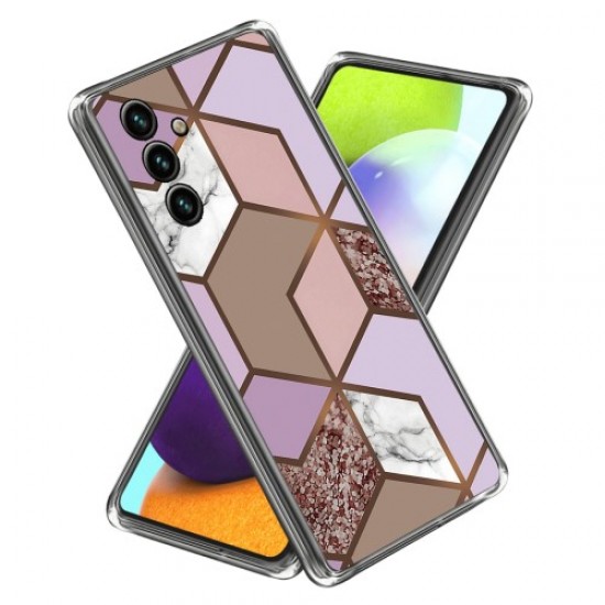 For Samsung Galaxy A25 5G (Global) (161.0 x 76.5 x 8.3mm) Case IMD Abstract Marble Printing TPU Phone Cover - Style C Samsung Cases Mobile