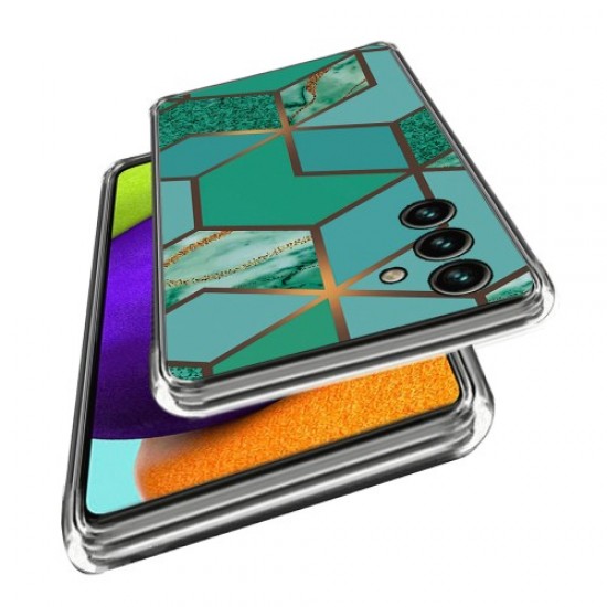 For Samsung Galaxy A25 5G (Global) (161.0 x 76.5 x 8.3mm) Case IMD Abstract Marble Printing TPU Phone Cover - Style D Samsung Cases Mobile