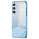 For Samsung Galaxy S23 FE Case Electroplating TPU Precise Cutout Phone Protector - Blue Samsung Cases Mobile