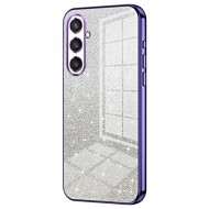 For Samsung Galaxy S23 FE Case Electroplating TPU Precise Cutout Phone Protector - Purple
