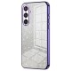 For Samsung Galaxy S23 FE Case Electroplating TPU Precise Cutout Phone Protector - Purple Samsung Cases Mobile