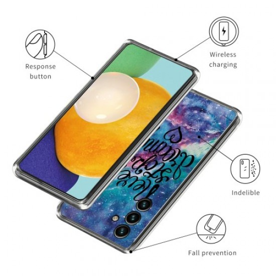 For Samsung Galaxy S23 FE Case Pattern Printing IMD Soft TPU Phone Cover - Never Stop Dreaming Samsung Cases Mobile