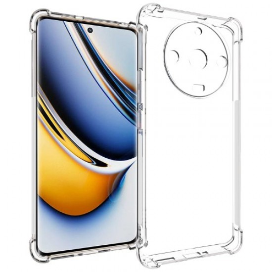 For Realme 11 Pro 5G Transparent Cell Phone Cover Anti-Slip Phone TPU Shockproof Case Oppo Realme Cases Mobile