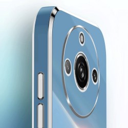XINLI Θήκη Σιλικόνης TPU Electroplated Gold Edge για Realme 11 Pro 5G / 11 Pro+ 5G - Μπλε XINLI Θήκη Σιλικόνης TPU Electroplated Gold Edge για Realme 11 Pro 5G / 11 Pro+ 5G - Μπλε